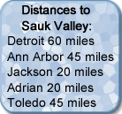 Sauk Valley is less than one mile from the Michigan International Speedway.